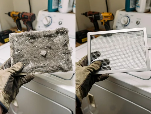 Professional lint trap cleaning by Deerfield Beach Dryer Vent Cleaning in Deerfield Beach