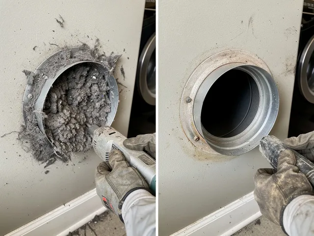 Professional clogged vent cleaning by Deerfield Beach Dryer Vent Cleaning in Deerfield Beach