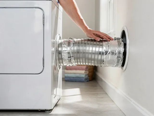 Professional dryer vent hose installation by Deerfield Beach Dryer Vent Cleaning in Deerfield Beach