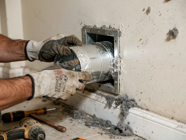 Professional dryer vent repair and installation by Deerfield Beach Dryer Vent Cleaning in Deerfield Beach